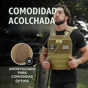 Amstaff - Chaleco táctico con peso, chaleco de peso ajustable, chaleco versátil para entrenamientos de fitness, entrenamiento de fuerza y resistencia, correr
