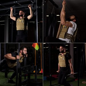 AmStaff Fitness Weight Vest Plates for Tactical Weighted Vests – WODs, Workout, Strength and Endurance Training, Running – 3D Curved Ergonomic Design – Available 7LB/11LB/17LB/27LB