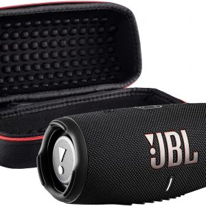 JBL Charge 5 Wireless Bluetooth Speaker (Black) | Rugged IP67 Waterproof Outdoor Audio with Deep Bass & 20H Playtime | Includes Protective Travel Case for Beach, Hiking, Camping, and More