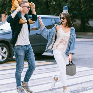 Bolsa de enfriamiento de leche materna Accmor con paquete de hielo, bolsas de enfriamiento para biberones, bolsas aisladas para llevar, cabe 4 botellas grandes de 8 onzas, para madres lactantes