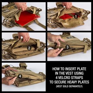 AmStaff Fitness Weight Vest Plates for Tactical Weighted Vests – WODs, Workout, Strength and Endurance Training, Running – 3D Curved Ergonomic Design – Available 7LB/11LB/17LB/27LB