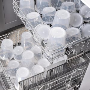 Recipientes de 32 onzas con tapas (paquete de 240) a granel – Recipiente de plástico de cuarto de galón con tapa, desechable, 32 onzas, congelador, sopa y almacenamiento de alimentos, recipiente alto