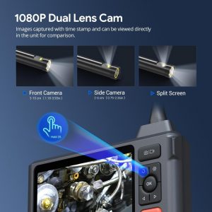 Camara de inspeccion 15 metros cable y lente dual