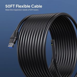 Camara de inspeccion 15 metros cable y lente dual