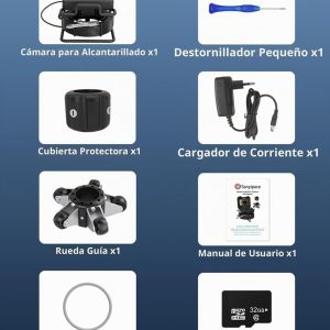 Camara de inspeccion para alcantarillas cable 30 metros