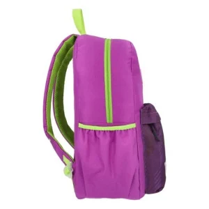 Mochila Wilson violeta y verde 17.5 pulgadas