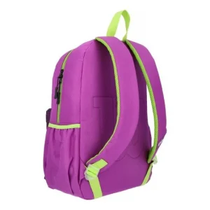 Mochila Wilson violeta y verde 17.5 pulgadas