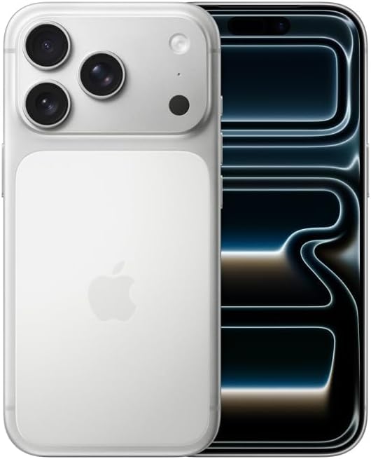 Apple iPhone 17 Pro, US Version, 256GB, eSIM, Silver- Unlocked (Renewed)