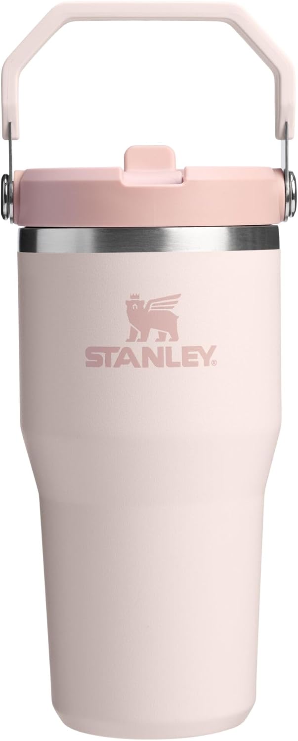 STANLEY IceFlow 2.0 Flip Straw Tumbler, 20 oz, Rose Quartz