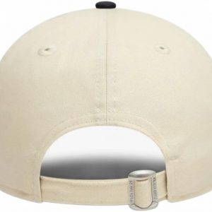 New Era Gorra de béisbol de los New York Yankees de la MLB de bloque de color para adultos, color beige claro, talla única, beige claro, talla única