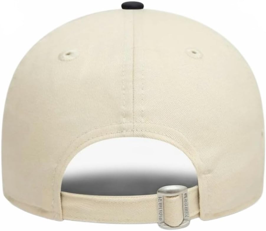New Era Gorra de béisbol de los New York Yankees de la MLB de bloque de color para adultos, color beige claro, talla única, beige claro, talla única