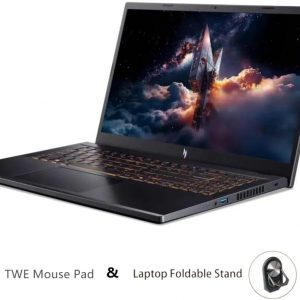 acer Nitro V Gaming Laptop, 15.6" FHD IPS Display, 165Hz, Intel i5-13420H, NVIDIA GeForce RTX 5050 with 8GB GDDR7 VRAM, 16GB RAM, 1TB SSD, BK, Win11H, Obsidian Black, TWE Accessories