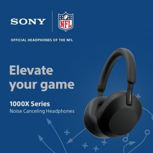 Sony WH-1000XM5 Premium Noise Cancelling Wireless Headphones, Midnight Blue