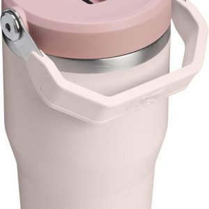 STANLEY IceFlow 2.0 Flip Straw Tumbler, 20 oz, Rose Quartz