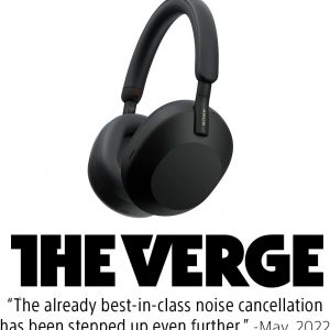 Sony WH-1000XM5 Premium Noise Cancelling Wireless Headphones, Midnight Blue