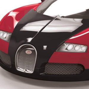 Airfix J6020 Quickbuild - Kits de autos de plástico para modelo, Bugatti 16.4 Veyron negro/rojo, kit de fácil montaje, autos de carreras clásicos para adultos y niños, modelos de autos deportivos, juego de juguetes de construcción