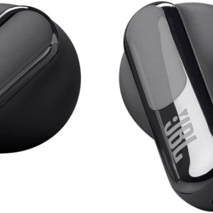 JBL Live Beam 3 - Auriculares True Wireless con cancelación de ruido tipo báculo cerrados, 48 horas totales de reproducción, carga inalámbrica, 6 micrófonos para llamadas perfectas, conexión