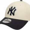 New Era Gorra de béisbol de los New York Yankees de la MLB de bloque de color para adultos, color beige claro, talla única, beige claro, talla única