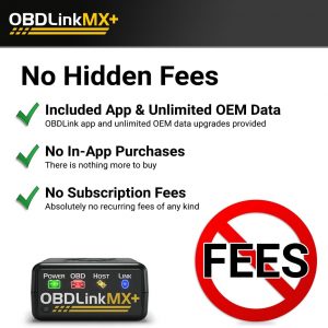 OBDLink MX+ OBD2 Bluetooth Scanner for iPhone, Android, and Windows