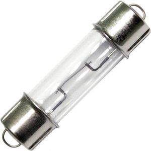 Eiko 211-2 12.8V .97A T-3 - Bombillas halógenas de doble extremo