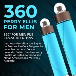 Perry Ellis 360 For Men Eau De Toilette Spray 6.7 onzas, transparente