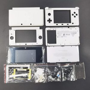 Replacement Housing Shell Cover Case for Nintendo 3DS Game Console, Complete Full Replacement Case Accessories for 3DS Red