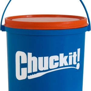 Chuckit! Ultra Ball Dog Toy with Cleaning Bucket, Medium 2.5-in, 8-Pack