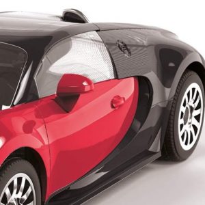 Airfix J6020 Quickbuild - Kits de autos de plástico para modelo, Bugatti 16.4 Veyron negro/rojo, kit de fácil montaje, autos de carreras clásicos para adultos y niños, modelos de autos deportivos, juego de juguetes de construcción