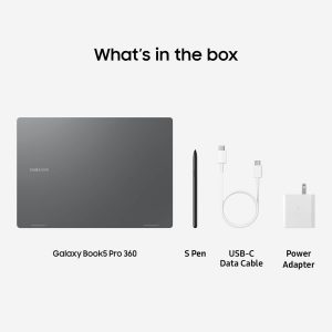 Samsung 16” Galaxy Book5 Pro 360 Copilot+ PC, AI Business Laptop, Windows 11 Pro, Intel Core Ultra 7 Processor 258V, 3K AMOLED Touchscreen, 32GB / 1TB, 120HZ, 2025 Model NP964QHA-KG2US, Gray