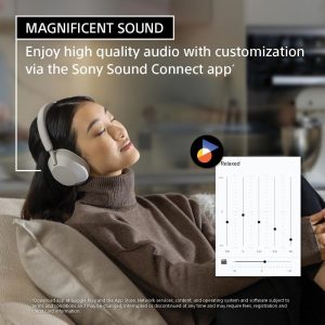 Sony WH-1000XM5 Premium Noise Cancelling Wireless Headphones, Midnight Blue