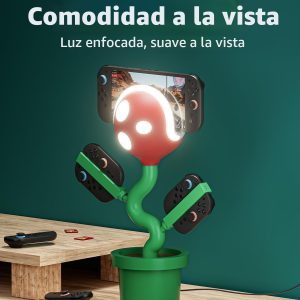 Switch 2 Dock con ventilador de refrigeración para Nintendo Switch 2/1/OLED, estación de acoplamiento para TV compatible con 4K 60Hz HD, interruptor de carga 2 Joypads, carga rápida USB-C PD, carga rápida, Piraña Dock Gen 2 Plantdock Lindo regalo para juegos