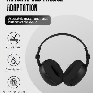 Silicone Ear Pads Case for Sony INZONE H9 II (Black)