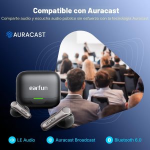 EarFun Air Pro 4+ Auriculares inalámbricos con cancelación de ruido