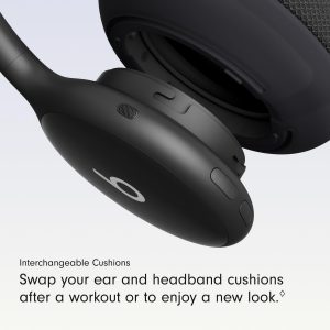 Beats 360 - Black Over-Ear Headphones with Navy Performance Knit Cushions