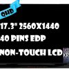 Pantalla LCD KrystalPix compatible con ASUS ROG Strix G17 G713R G713RW G713RW-IS96 17.3 pulgadas QHD 2560 x 1440 pantalla no táctil LCD 240hz 40 pines panel de visualización nuevo