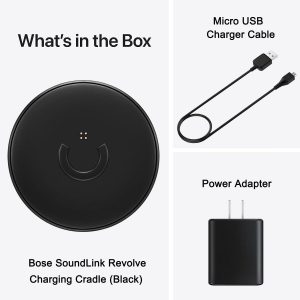 3.3ft Charging Cradle Bose SoundLink Revolve, Charging Dock for Bose SoundLink Revolve+,Charger Adapter for Bose SoundLink Revolve II, SoundLink Revolve II+ Bluetooth Speaker, Bose Charger Dock(Black)