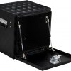 Aluminum Truck Tool Box With Lock & Keys, Heavy Duty Pick-Up Truck Bed 5 Bar Tread Tool Box, Trailer Storage Tool Box (18")