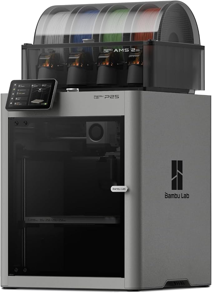 Bambu Lab P2S Combo, P2S 3D Printer & AMS 2 Pro, Multi-Color 3D Printing