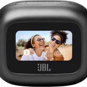 JBL Live Beam 3 - Auriculares True Wireless con cancelación de ruido tipo báculo cerrados, 48 horas totales de reproducción, carga inalámbrica, 6 micrófonos para llamadas perfectas, conexión