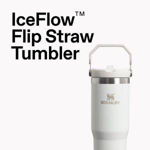 STANLEY IceFlow 2.0 Flip Straw Tumbler, 20 oz, Rose Quartz