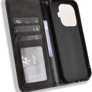 Funda compatible con Xiaomi 17T Pro, funda protectora de piel sintética para teléfono compatible con Xiaomi 17T Pro 5G 2602EPTC0G, color negro