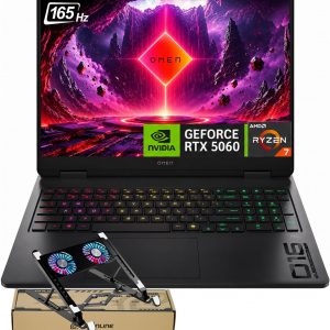 HP Omen 16 16" AMD Ryzen AI 7 350 RTX 5060 Gaming Laptop, 16GB DDR5 1TB SSD