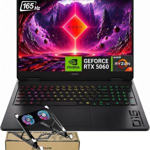 HP Omen 16 16" AMD Ryzen AI 7 350 RTX 5060 Gaming Laptop, 16GB DDR5 1TB SSD