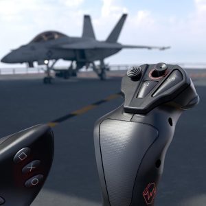 Thrustmaster T.FLIGHT HOTAS NEO ACE COMBAT 8 WINGS OF THEVE Edition – Officially Licensed Simulation Controller – Flight Joystick & Throttle with Vibration Feedback - PS5, PS4, PC