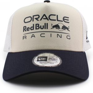 New Era Mesh Cap, Oracle Red Bull Racing SEASONAL TRUCKER MESH CAP CREAM-NAVY ORACLE RED BULL RACING Snapback SNAPBACK 940EF Hat, Trucker Cap