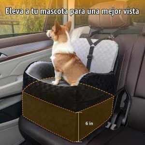 PETICON Asiento de coche impermeable para perros pequeños y medianos