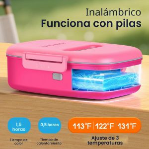 EAST OAK Lonchera eléctrica inalámbrica para niños con bolsa de hielo