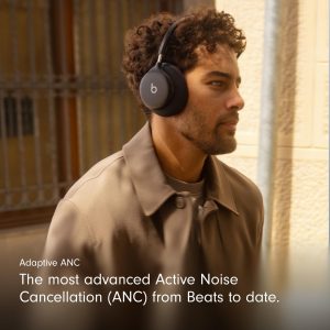 Beats 360 - Black Over-Ear Headphones with Navy Performance Knit Cushions