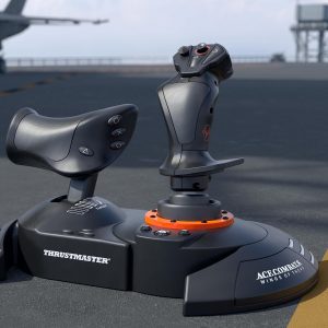 Thrustmaster T.FLIGHT HOTAS NEO ACE COMBAT 8 WINGS OF THEVE Edition – Officially Licensed Simulation Controller – Flight Joystick & Throttle with Vibration Feedback - PS5, PS4, PC