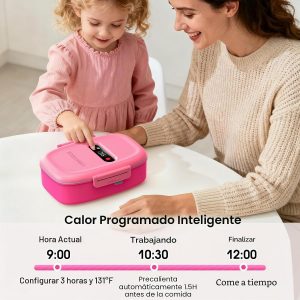 EAST OAK Lonchera eléctrica inalámbrica para niños con bolsa de hielo